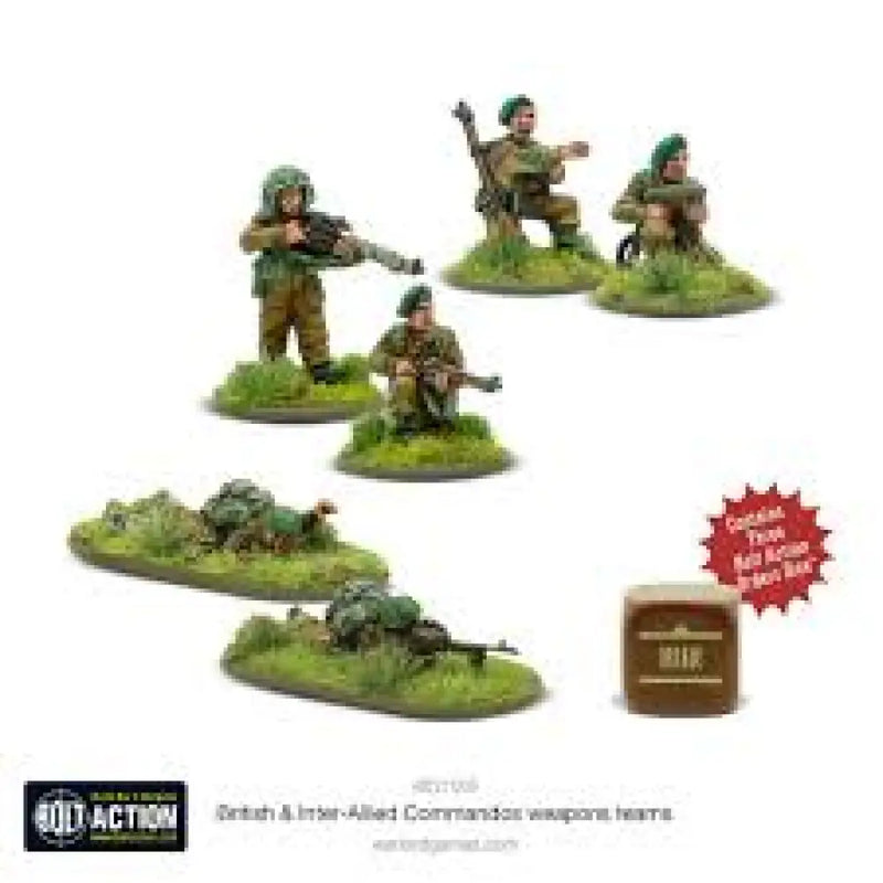 Bolt Action: British & Inter-Allied Commandos weapons teams - Miniature Games