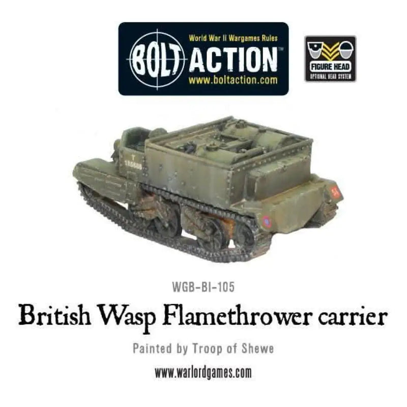 Bolt Action: British Wasp Flamethrower Carrier - Miniature Games