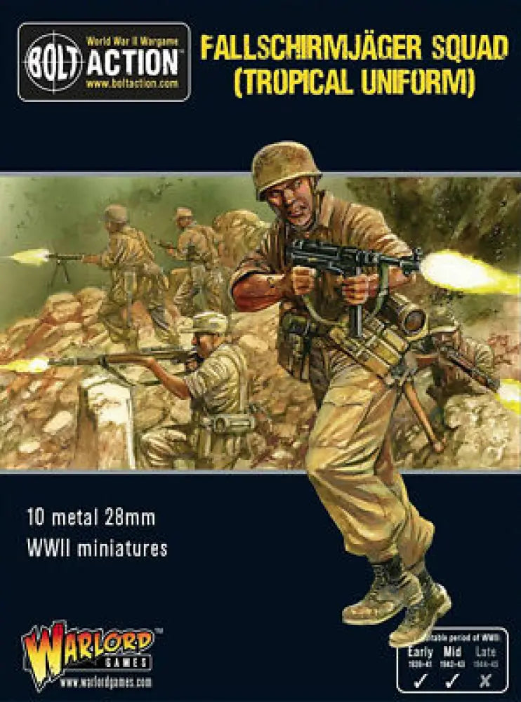 Bolt Action: Fallschirmjager Squad (Tropical Uniform) (EN) - Miniature Games
