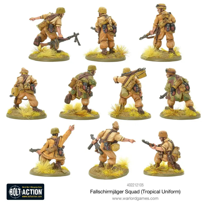 Bolt Action: Fallschirmjager Squad (Tropical Uniform) (EN) - Miniature Games