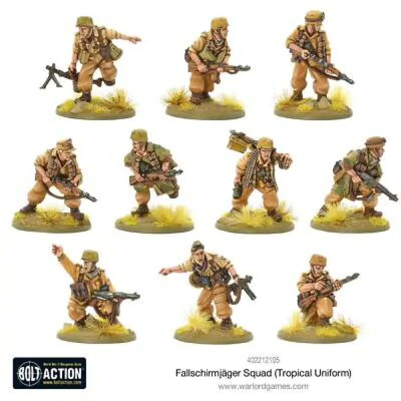 Bolt Action: Fallschirmjager Squad (Tropical Uniform) (EN) - Miniature Games