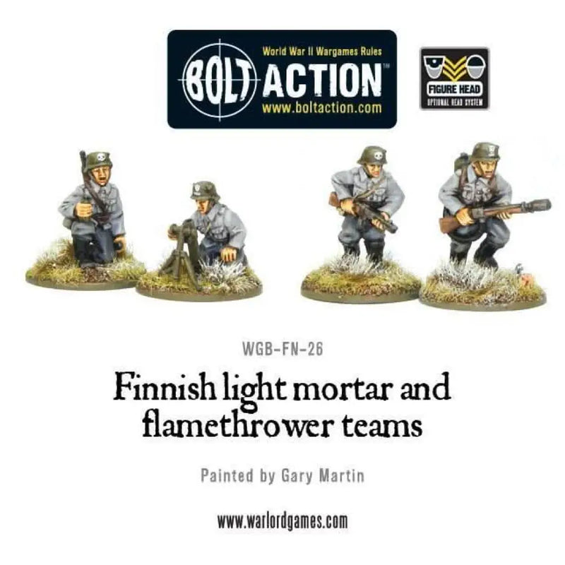 Bolt Action: Finnish Light Mortar And Flamethrower Teams - Miniature Games