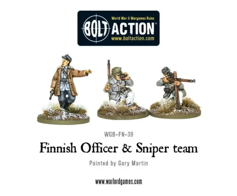 Bolt Action: Finnish Officer & Sniper team - Miniature Games