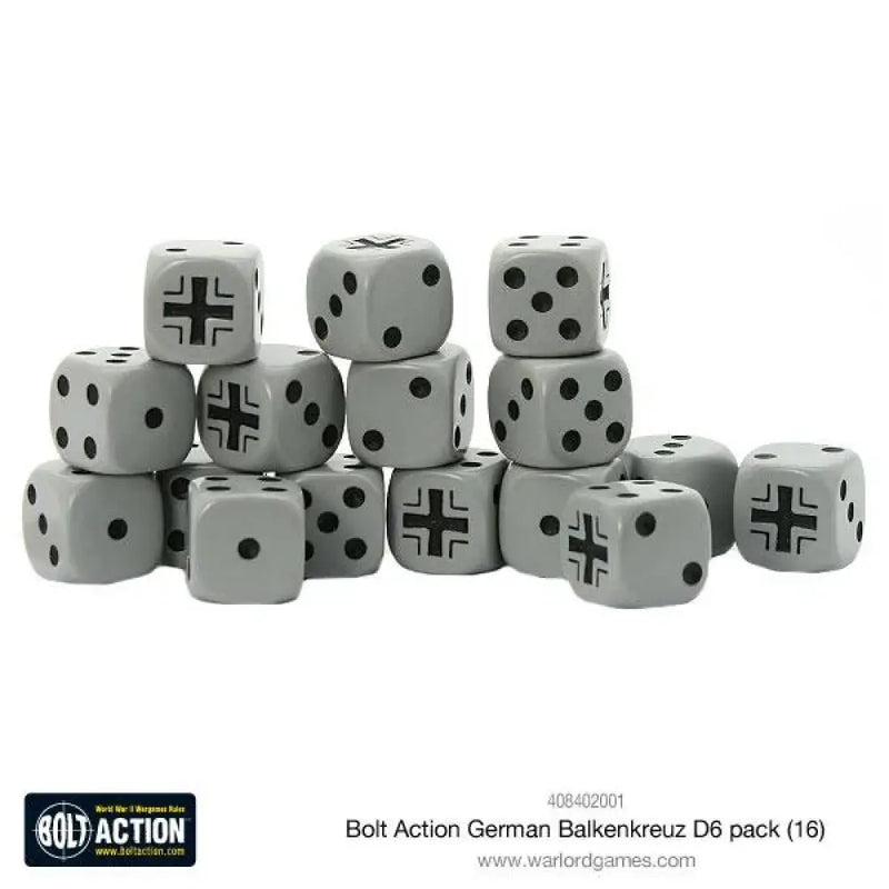 Bolt Action: German Balkenkreuz D6 Pack - Miniature Games