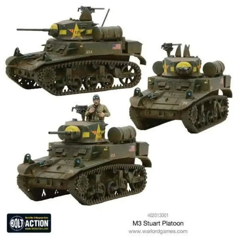Bolt Action: M3 Stuart Platoon (EN)(Preorder) - Miniature Games