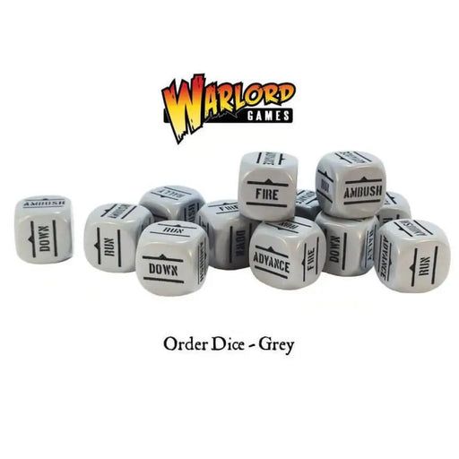 Bolt Action: Orders Dice Pack - Grey (Preorder) - Miniature Games