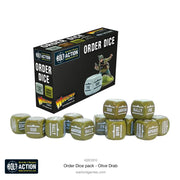 Bolt Action: Orders Dice Pack - Olive Drab - Miniature Games