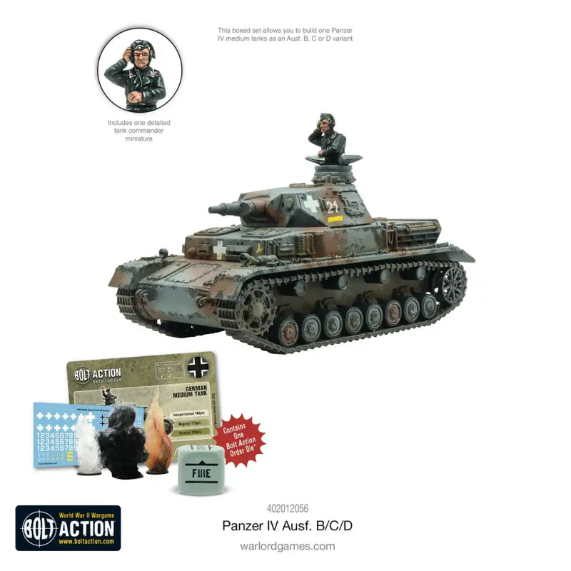 Bolt Action: Panzer IV Ausf. B/C/D (EN) - Miniature Games