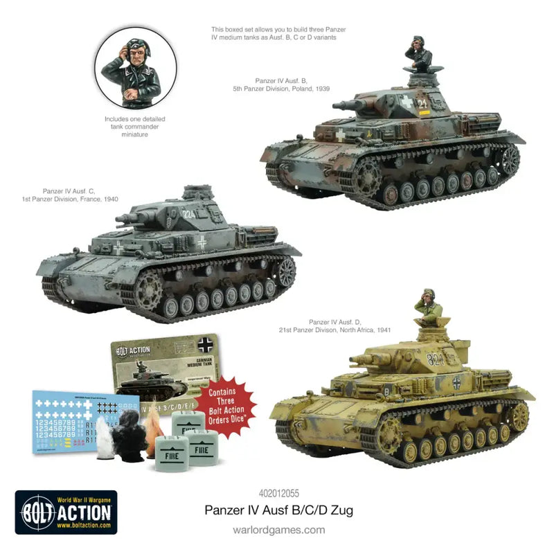 Bolt Action: Panzer IV Ausf. B/C/D (EN) - Miniature Games