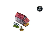 Bolt Action: Pre-painted WWII Normandy Coach House With Chicken Coop - Miniature Games