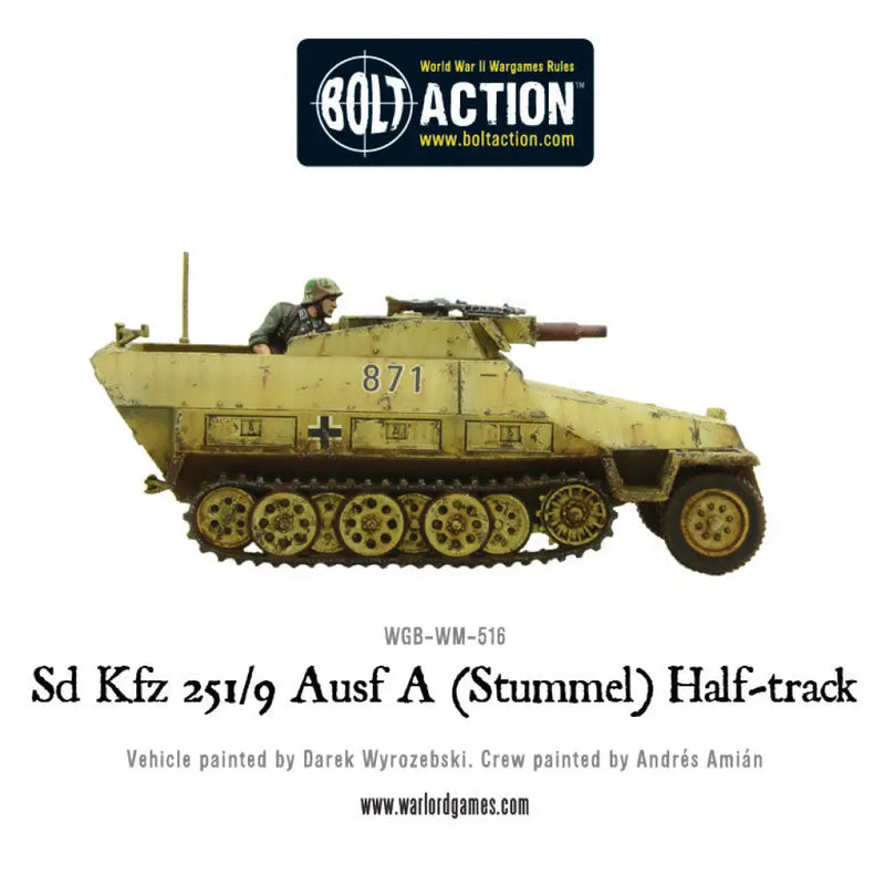 Bolt Action: Sd.Kfz 251/9 Ausf D (Stummel) Half-Track - Miniature Games