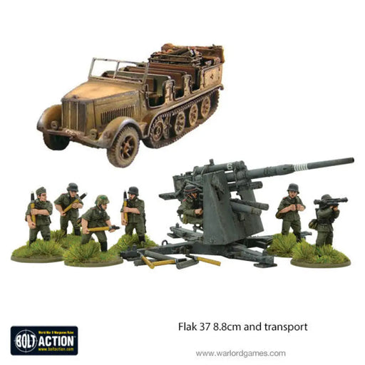 Bolt Action: Sd.Kfz 7 and 88mm Flak gun - Miniature Games