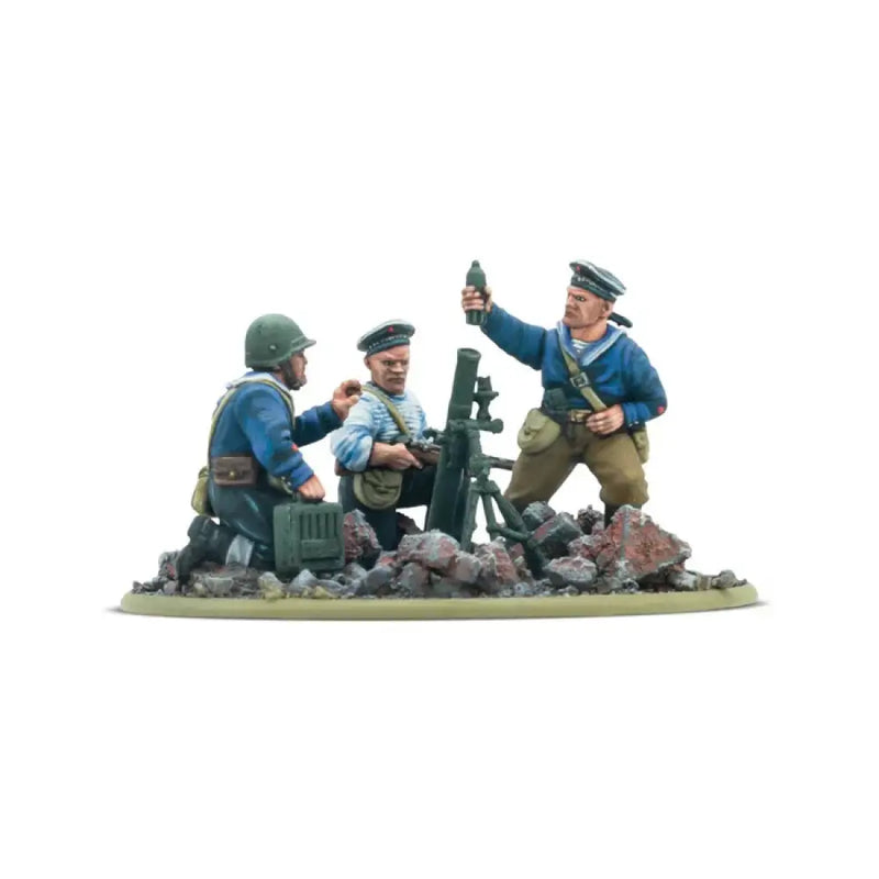 Bolt Action: Soviet Naval Brigade Medium Mortar Team - Miniature Games