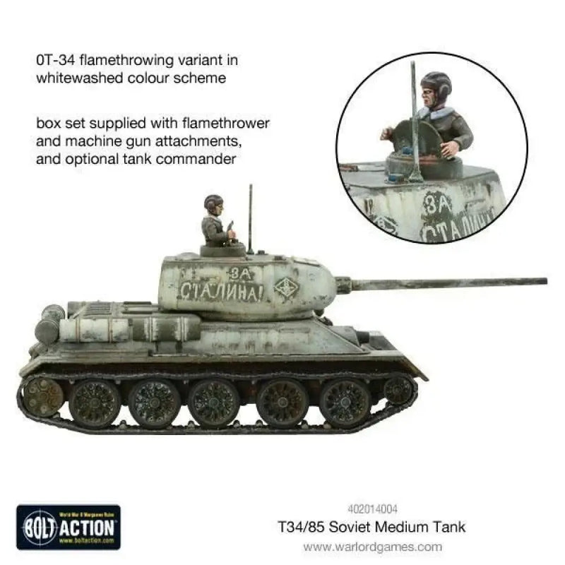 Bolt Action: T-34/85 Medium Tank (EN) - Miniature Games