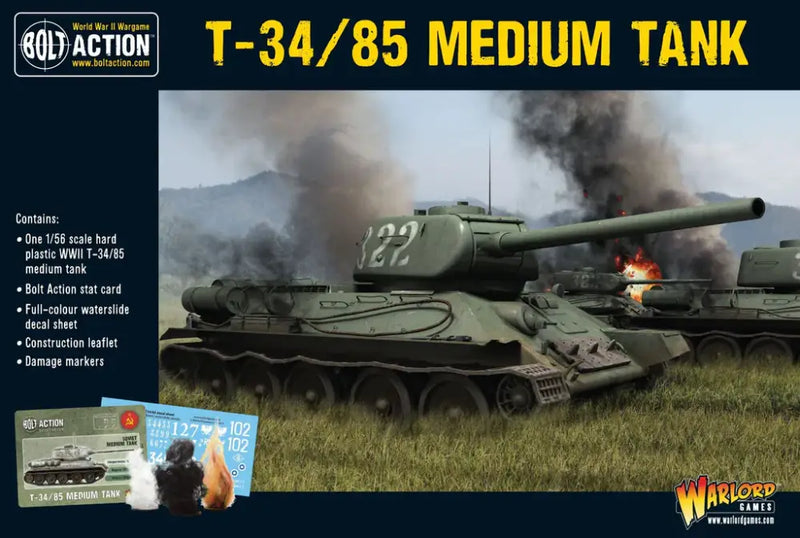 Bolt Action: T-34/85 Medium Tank (EN) - Miniature Games
