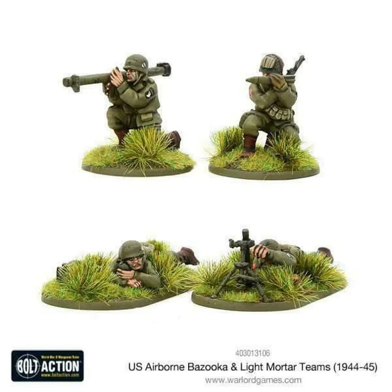 Bolt Action: US Airborne Bazooka & light mortar teams (1944-45) (Preorder) - Miniature Games