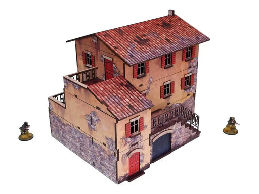 Bolt Action: WW2 Italy Large House Prepainted (Preorder) - Miniature Games