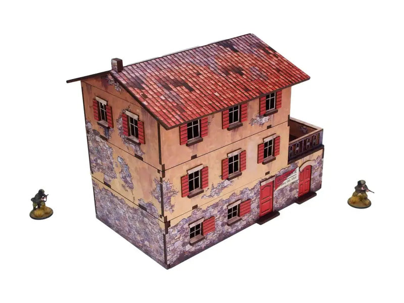 Bolt Action: WW2 Italy Large House Prepainted (Preorder) - Miniature Games