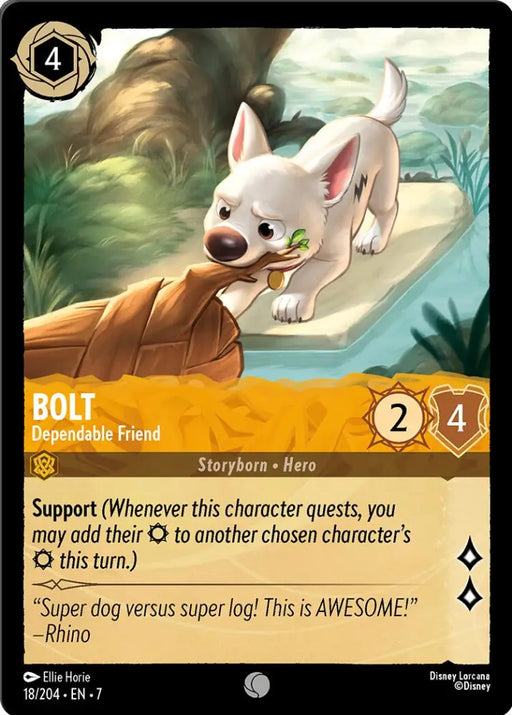 Bolt - Dependable Friend (18/204) [Archazia’s Island] - Lorcana Single