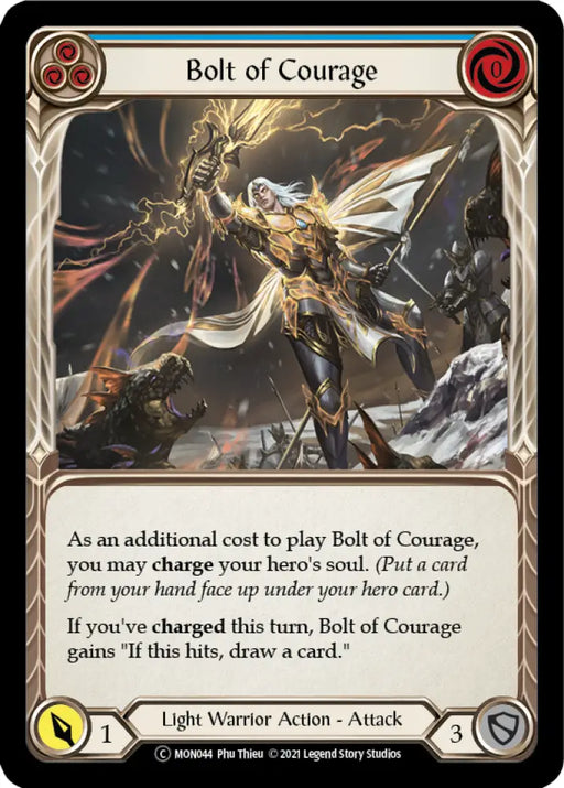 Bolt of Courage (Blue) [Monarch Unlimited] Unlimited Normal - Flesh And Blood Single