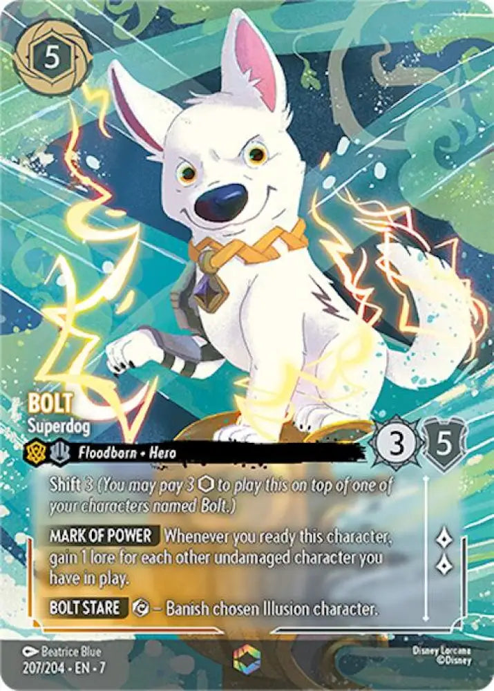 Bolt - Superdog (Enchanted) (207/204) [Archazia’s Island] - Lorcana Single