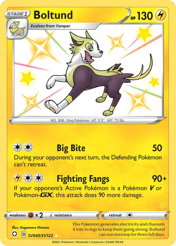 Boltund (SV040/SV122) [Sword & Shield: Shining Fates] - Pokemon Single