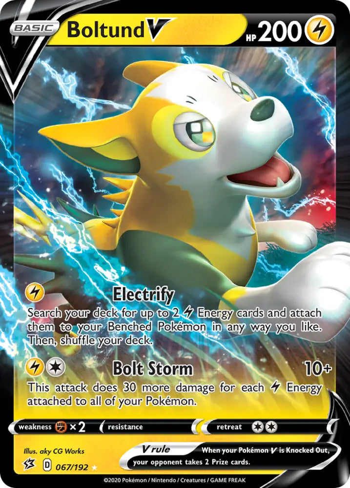 Boltund V (067/192) [Sword & Shield: Rebel Clash] - Pokemon Single
