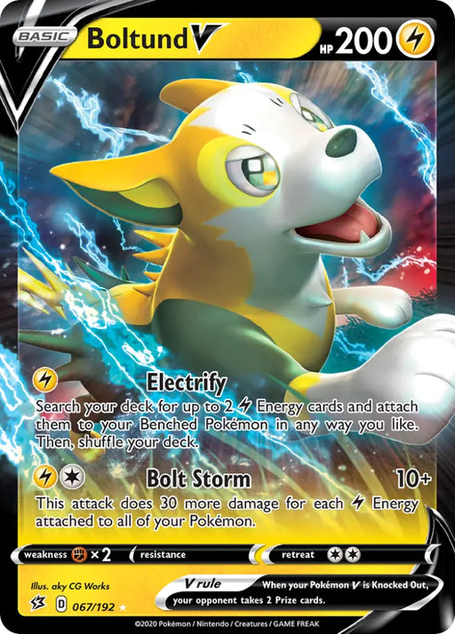 Boltund V (067/192) [Sword & Shield: Rebel Clash] - Pokemon Single