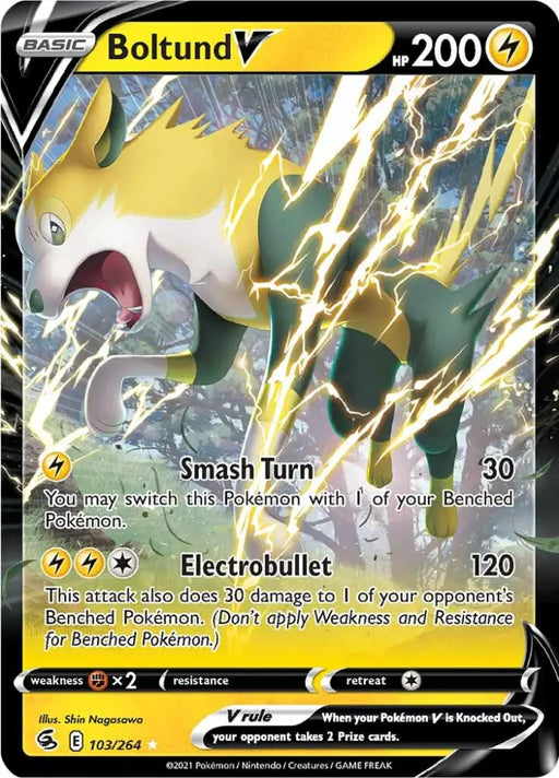 Boltund V (103/264) [Sword & Shield: Fusion Strike] - Pokemon Single