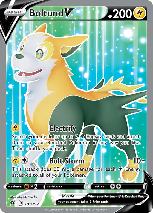 Boltund V (181/192) [Sword & Shield: Rebel Clash] - Pokemon Single