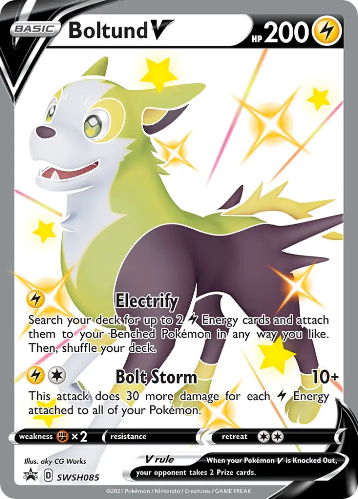 Boltund V (SWSH085) [Sword & Shield: Black Star Promos] - Pokemon Single
