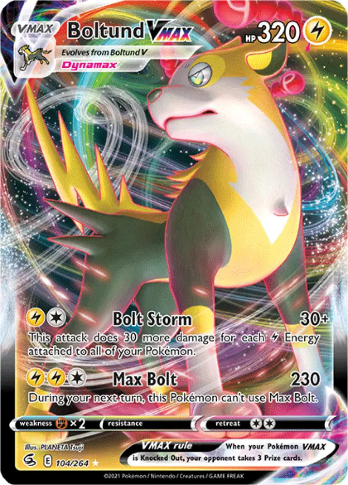 Boltund VMAX (104/264) [Sword & Shield: Fusion Strike] - Pokemon Single