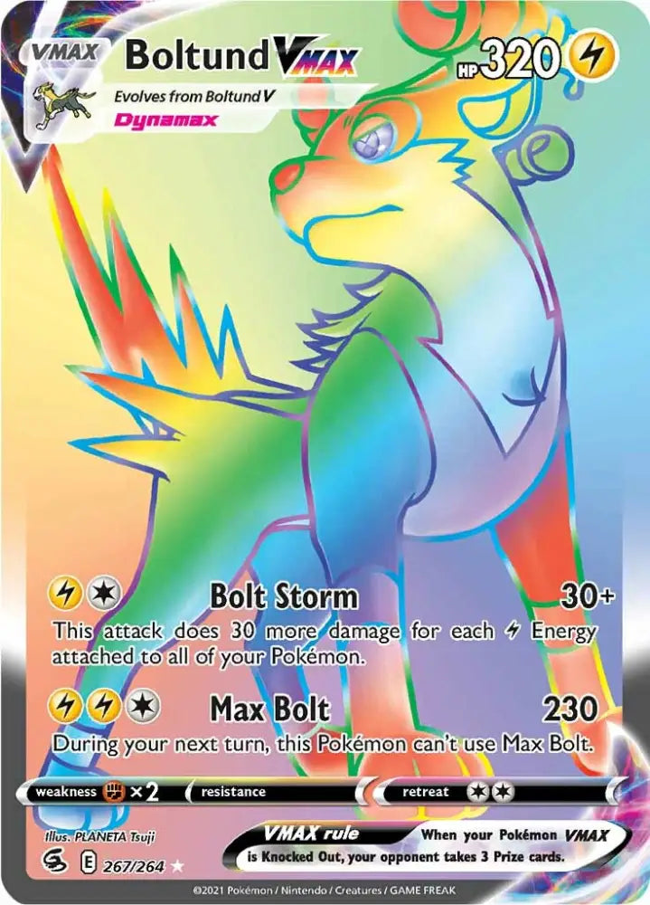 Boltund VMAX (267/264) [Sword & Shield: Fusion Strike] - Pokemon Single