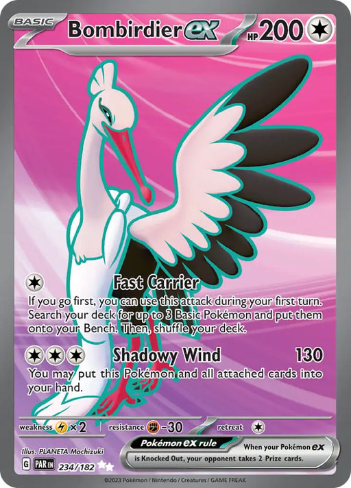 Bombirdier ex (234/182) [Scarlet & Violet: Paradox Rift] - Pokemon Single