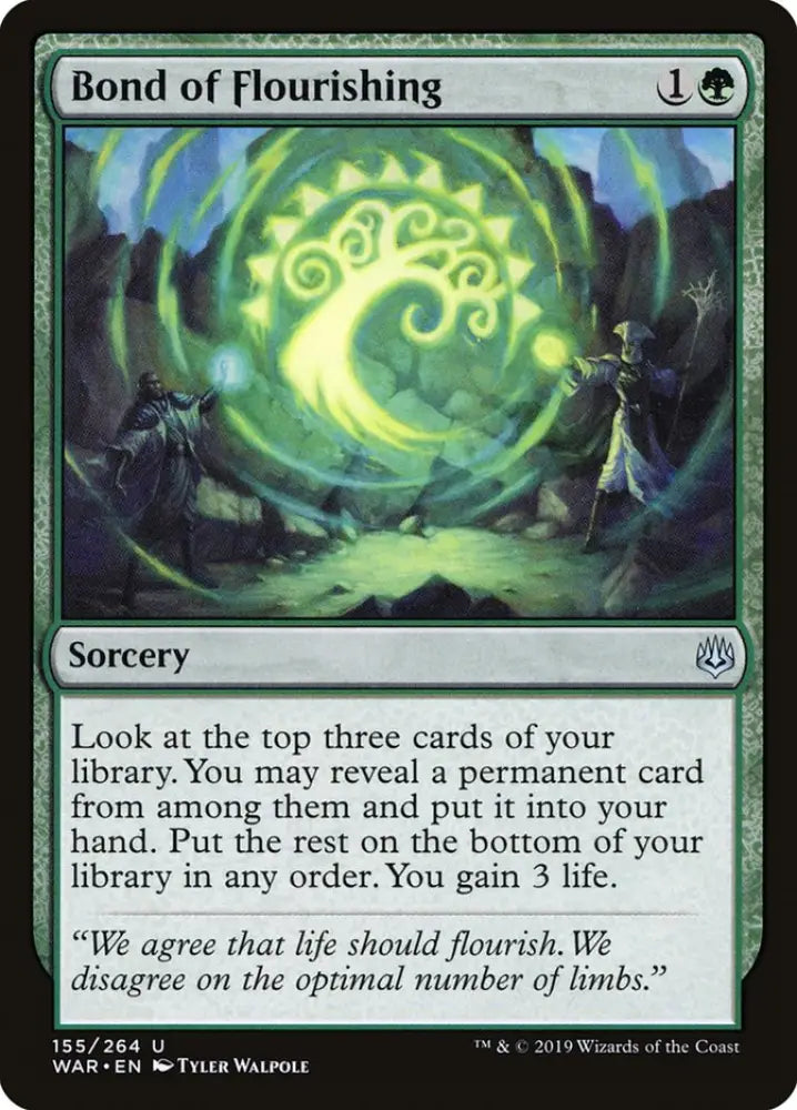 Bond of Flourishing [War of the Spark] - MTG Single