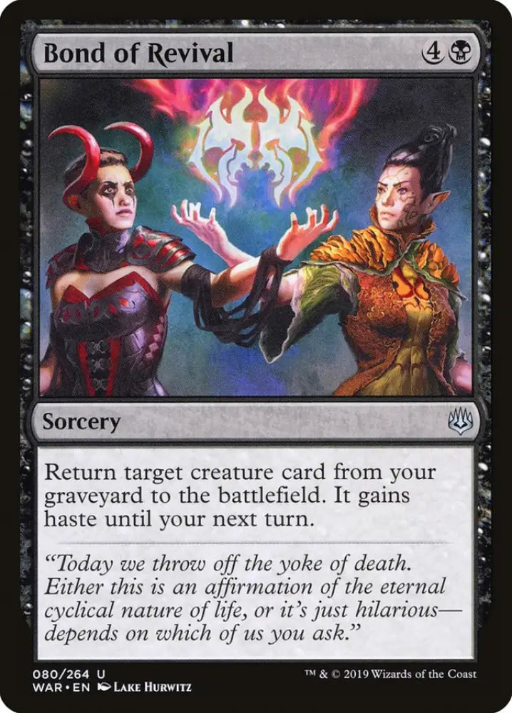 Bond of Revival [War of the Spark] - MTG Single
