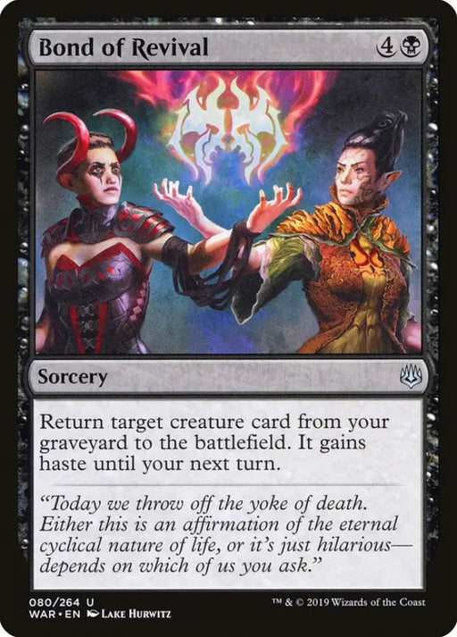 Bond of Revival [War of the Spark] - MTG Single