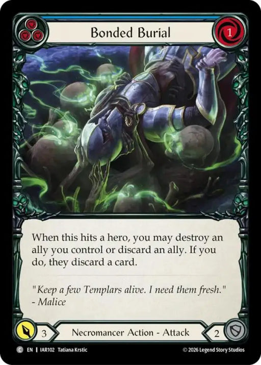 Bonded Burial (Blue) (IAR102) [Usurp the Shadow Throne]