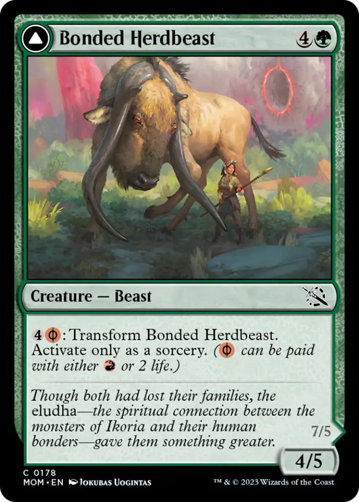 Bonded Herdbeast // Plated Kilnbeast [March of the Machine] - MTG Single