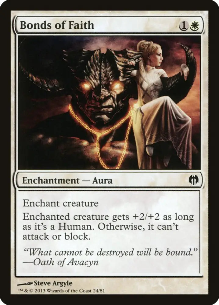 Bonds of Faith [Duel Decks: Heroes vs. Monsters] - MTG Single