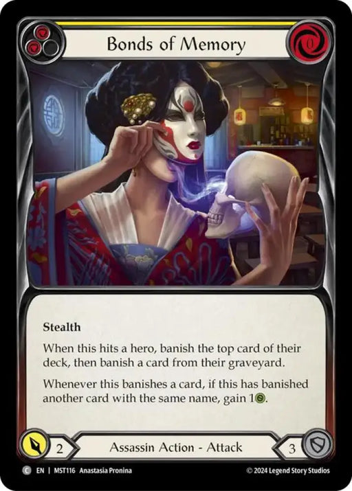 Bonds of Memory (Yellow) [Part the Mistveil] Rainbow Foil - Flesh And Blood Single