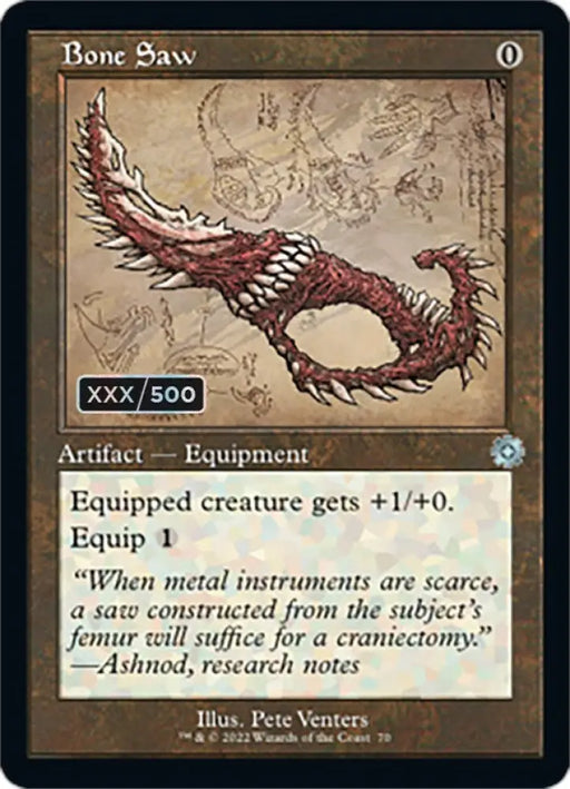 Bone Saw (Retro Schematic) (Serialized) [The Brothers’ War Retro Artifacts] - MTG Single