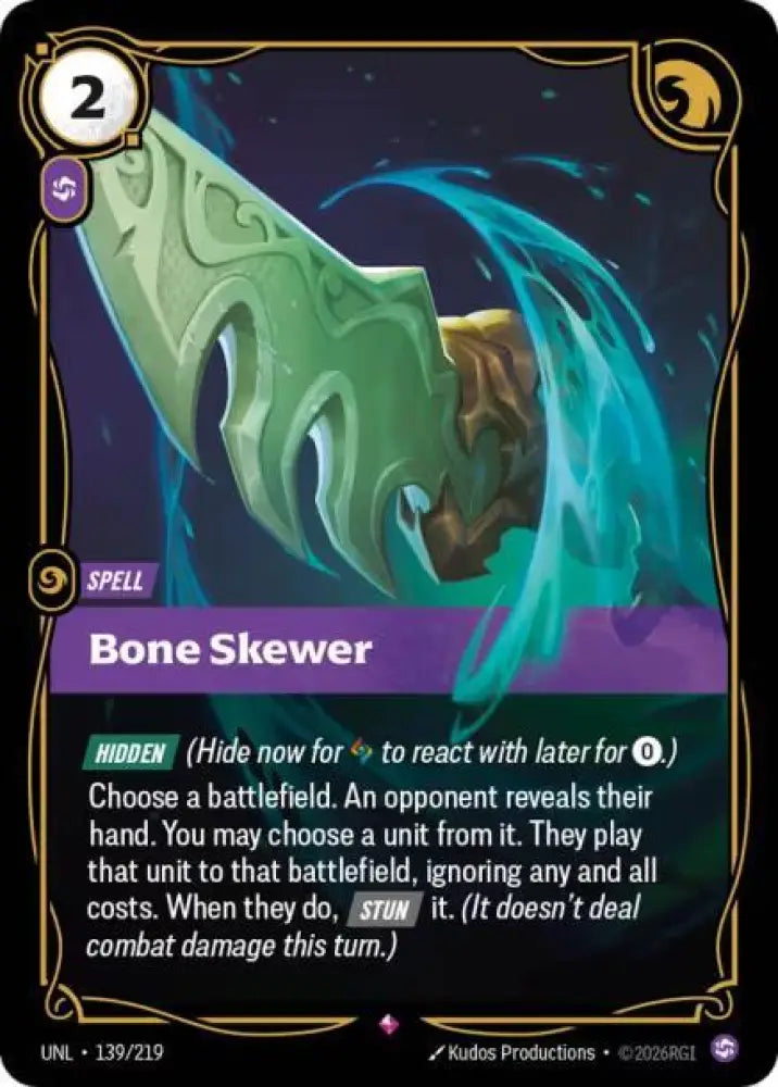 Bone Skewer (139/219) [Unleashed]