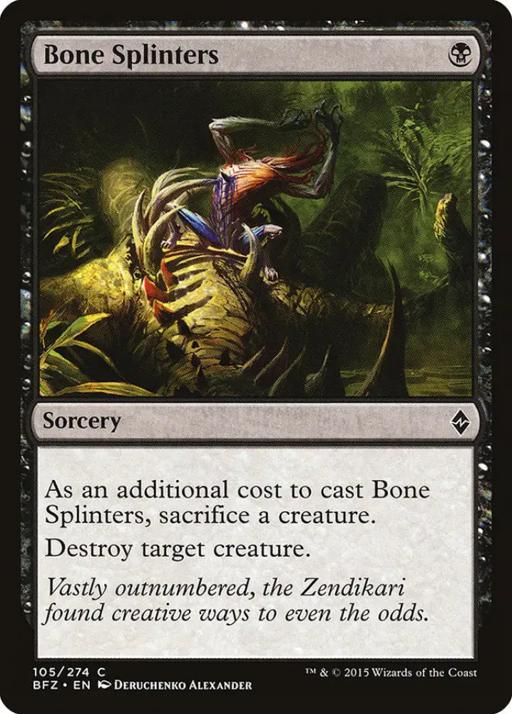Bone Splinters [Battle for Zendikar] - MTG Single