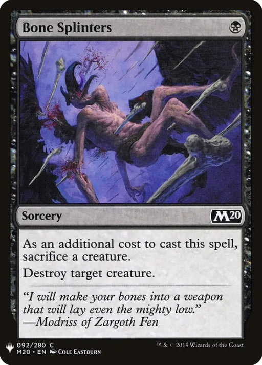Bone Splinters [Mystery Booster] - MTG Single