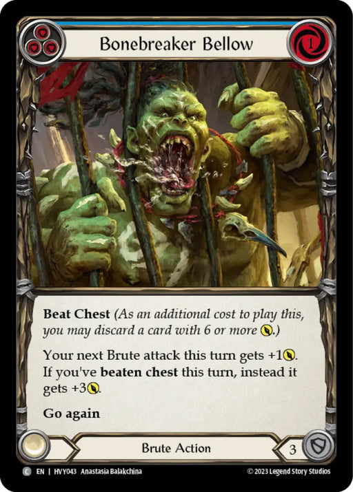 Bonebreaker Bellow (Blue) [Heavy Hitters] - Flesh And Blood Single