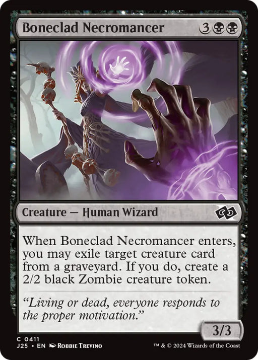 Boneclad Necromancer [Foundations Jumpstart] - MTG Single