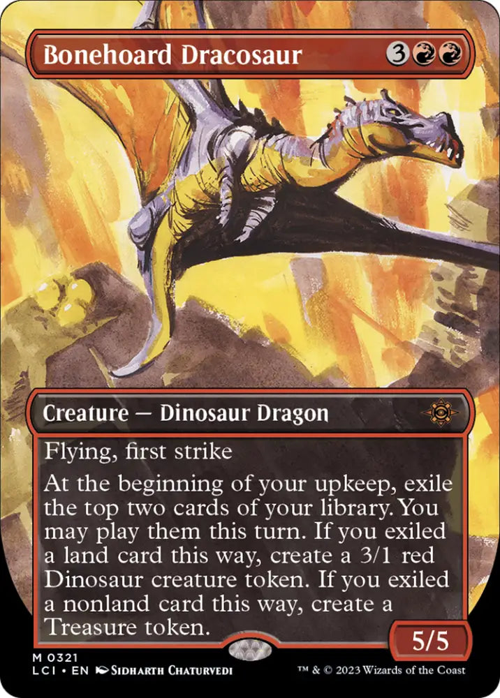 Bonehoard Dracosaur (Borderless) [The Lost Caverns of Ixalan] - MTG Single