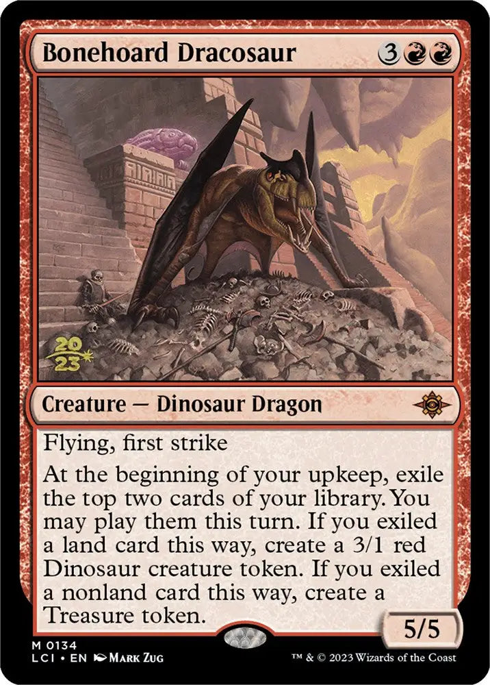 Bonehoard Dracosaur [The Lost Caverns of Ixalan Prerelease Cards] - MTG Single