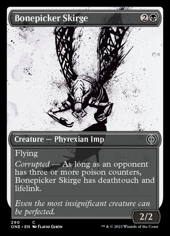 Bonepicker Skirge (Showcase Ichor) [Phyrexia: All Will Be One] - MTG Single